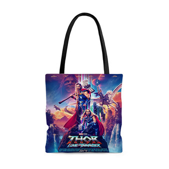 Pastele Thor Love and Thunder Custom Personalized Tote Bag Awesome Unisex Polyester Cotton Bags AOP All Over Print Tote Bag School Work Travel Bags Fashionable Totebag