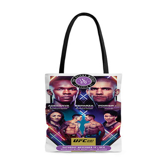 Pastele UFC 281 Adesanya vs Pereira Custom Personalized Tote Bag Awesome Unisex Polyester Cotton Bags AOP All Over Print Tote Bag School Work Travel Bags Fashionable Totebag