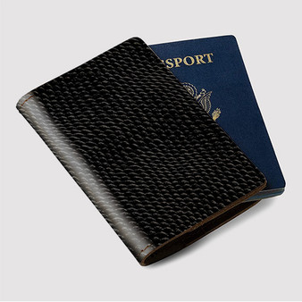 Pastele Black Snake Skin Custom Passport Wallet Case With Credit Card Holder Awesome Personalized PU Leather Travel Trip Vacation Baggage Cover