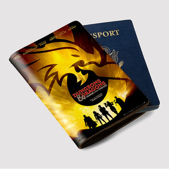 Pastele Dungeons and Dragons Honor Among Thieves Custom Passport Wallet Case With Credit Card Holder Awesome Personalized PU Leather Travel Trip Vacation Baggage Cover