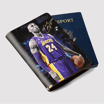 Pastele Kobe Bryant NBA Custom Passport Wallet Case With Credit Card Holder Awesome Personalized PU Leather Travel Trip Vacation Baggage Cover