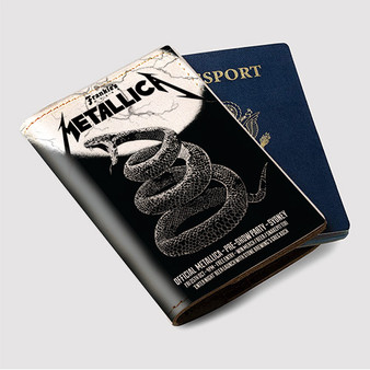 Pastele Metallica Sydney Custom Passport Wallet Case With Credit Card Holder Awesome Personalized PU Leather Travel Trip Vacation Baggage Cover