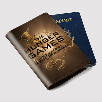 Pastele The Hunger Games The Ballad of Songbirds and Snakes Custom Passport Wallet Case With Credit Card Holder Awesome Personalized PU Leather Travel Trip Vacation Baggage Cover