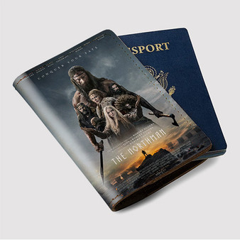 Pastele The Northman Conquer Your Fate jpeg Custom Passport Wallet Case With Credit Card Holder Awesome Personalized PU Leather Travel Trip Vacation Baggage Cover