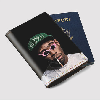 Pastele Tyler the Creator Custom Passport Wallet Case With Credit Card Holder Awesome Personalized PU Leather Travel Trip Vacation Baggage Cover