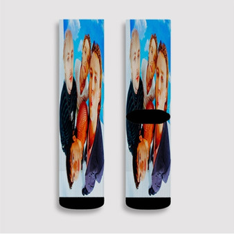 Pastele 5 Seconds of Summer Custom Socks Sublimation Awesome Printed Sports Elite Socks Polyester Cushioned Bottoms Gym Gymnastic Running Yoga School Skatebording Basketball Spandex
