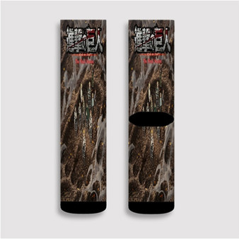 Pastele Attack on Titan The Final Season Part 3 Custom Socks Sublimation Awesome Printed Sports Elite Socks Polyester Cushioned Bottoms Gym Gymnastic Running Yoga School Skatebording Basketball Spandex