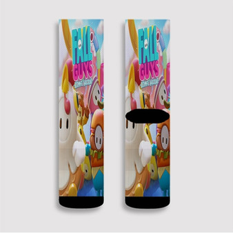 Pastele Fall Guys Ultimate Knockout Custom Socks Sublimation Awesome Printed Sports Elite Socks Polyester Cushioned Bottoms Gym Gymnastic Running Yoga School Skatebording Basketball Spandex