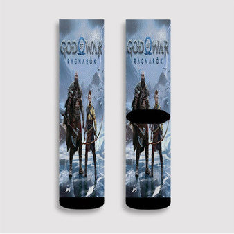 Pastele God of War Ragnar k Custom Socks Sublimation Awesome Printed Sports Elite Socks Polyester Cushioned Bottoms Gym Gymnastic Running Yoga School Skatebording Basketball Spandex