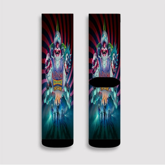 Pastele Killer Klowns from Outer Space The Game Custom Socks Sublimation Awesome Printed Sports Elite Socks Polyester Cushioned Bottoms Gym Gymnastic Running Yoga School Skatebording Basketball Spandex
