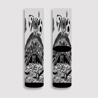 Pastele System of a Down Poster Custom Socks Sublimation Awesome Printed Sports Elite Socks Polyester Cushioned Bottoms Gym Gymnastic Running Yoga School Skatebording Basketball Spandex