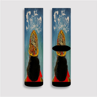 Pastele Yeah Yeah Yeahs Spitting Off the Edge of the World Custom Socks Sublimation Awesome Printed Sports Elite Socks Polyester Cushioned Bottoms Gym Gymnastic Running Yoga School Skatebording Basketball Spandex
