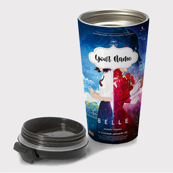 Pastele Belle Movie Poster Custom Travel Mug Awesome Personalized Name Stainless Steel Drink Bottle Hot Cold Leak-proof 15oz Coffee Tea Wine Trip Vacation Traveling Mug