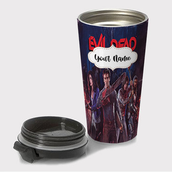 Pastele Evil Dead The Game Custom Travel Mug Awesome Personalized Name Stainless Steel Drink Bottle Hot Cold Leak-proof 15oz Coffee Tea Wine Trip Vacation Traveling Mug