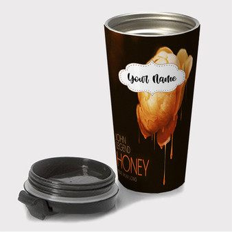 Pastele John Legend Honey Custom Travel Mug Awesome Personalized Name Stainless Steel Drink Bottle Hot Cold Leak-proof 15oz Coffee Tea Wine Trip Vacation Traveling Mug