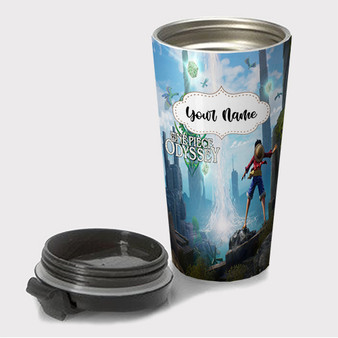 Pastele One Piece Odyssey Custom Travel Mug Awesome Personalized Name Stainless Steel Drink Bottle Hot Cold Leak-proof 15oz Coffee Tea Wine Trip Vacation Traveling Mug