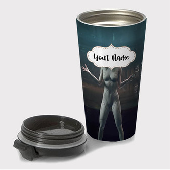 Pastele Taylor Swift Nude Custom Travel Mug Awesome Personalized Name Stainless Steel Drink Bottle Hot Cold Leak-proof 15oz Coffee Tea Wine Trip Vacation Traveling Mug