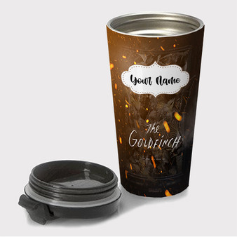 Pastele The Goldfinch Movie 2 Custom Travel Mug Awesome Personalized Name Stainless Steel Drink Bottle Hot Cold Leak-proof 15oz Coffee Tea Wine Trip Vacation Traveling Mug