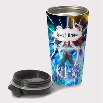 Pastele The Iceblade Sorcerer Shall Rule the World Custom Travel Mug Awesome Personalized Name Stainless Steel Drink Bottle Hot Cold Leak-proof 15oz Coffee Tea Wine Trip Vacation Traveling Mug