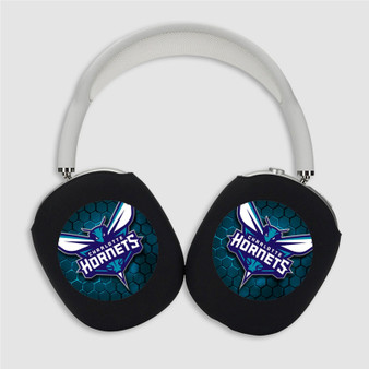 Pastele Charlotte Hornets NBA Custom AirPods Max Case Cover Personalized Hard Smart Protective Cover Shock-proof Dust-proof Slim Accessories for Apple AirPods Pro Max Black White Colors