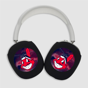 Pastele Cleveland Indians MLB Custom AirPods Max Case Cover Personalized Hard Smart Protective Cover Shock-proof Dust-proof Slim Accessories for Apple AirPods Pro Max Black White Colors