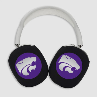Pastele Kansas State Wildcats Custom AirPods Max Case Cover Personalized Hard Smart Protective Cover Shock-proof Dust-proof Slim Accessories for Apple AirPods Pro Max Black White Colors