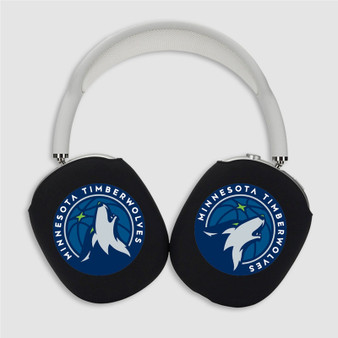 Pastele Minnesota Timberwolves NBA Custom AirPods Max Case Cover Personalized Hard Smart Protective Cover Shock-proof Dust-proof Slim Accessories for Apple AirPods Pro Max Black White Colors