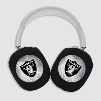 Pastele Oakland Raiders NFL Custom AirPods Max Case Cover Personalized Hard Smart Protective Cover Shock-proof Dust-proof Slim Accessories for Apple AirPods Pro Max Black White Colors