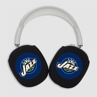 Pastele Utah Jazz NBA Custom AirPods Max Case Cover Personalized Hard Smart Protective Cover Shock-proof Dust-proof Slim Accessories for Apple AirPods Pro Max Black White Colors