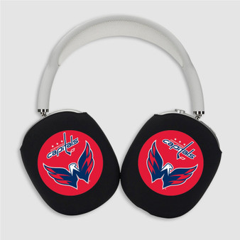 Pastele Washington Capitals NHL Art Custom AirPods Max Case Cover Personalized Hard Smart Protective Cover Shock-proof Dust-proof Slim Accessories for Apple AirPods Pro Max Black White Colors