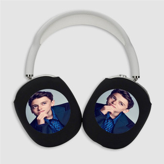 Pastele Noah Schnapp Good Custom AirPods Max Case Cover Personalized Hard Smart Protective Cover Shock-proof Dust-proof Slim Accessories for Apple AirPods Pro Max Black White Colors