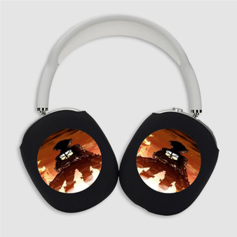 Pastele Eren Jaeger Attack on TItan Custom AirPods Max Case Cover Personalized Hard Smart Protective Cover Shock-proof Dust-proof Slim Accessories for Apple AirPods Pro Max Black White Colors