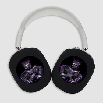 Pastele Wakanda Forever Black Panther Custom AirPods Max Case Cover Awesome Personalized Hard Smart Protective Cover Shock-proof Dust-proof Slim Accessories for Apple AirPods Pro Max Black White Colors