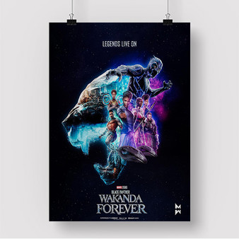 Pastele Black Panther Legends Live On Custom Silk Poster Awesome Personalized Print Wall Decor 20 x 13 Inch 24 x 36 Inch Wall Hanging Art Home Decoration Posters
