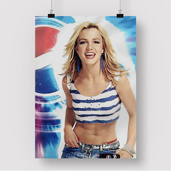 Pastele Britney Spears Pepsi 2 Custom Silk Poster Awesome Personalized Print Wall Decor 20 x 13 Inch 24 x 36 Inch Wall Hanging Art Home Decoration Posters