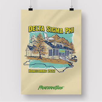 Pastele Delta Sigma Phi Homecoming 2022 Custom Silk Poster Awesome Personalized Print Wall Decor 20 x 13 Inch 24 x 36 Inch Wall Hanging Art Home Decoration Posters