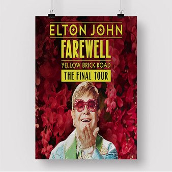 Pastele Elton John Farewell The Final Tour Custom Silk Poster Awesome Personalized Print Wall Decor 20 x 13 Inch 24 x 36 Inch Wall Hanging Art Home Decoration Posters
