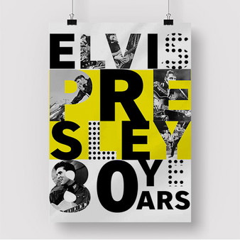 Pastele Elvis Presley 80 Years Custom Silk Poster Awesome Personalized Print Wall Decor 20 x 13 Inch 24 x 36 Inch Wall Hanging Art Home Decoration Posters