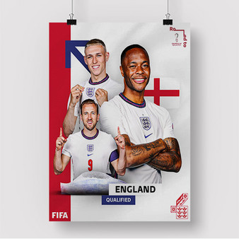 Pastele England World Cup 2022 Custom Silk Poster Awesome Personalized Print Wall Decor 20 x 13 Inch 24 x 36 Inch Wall Hanging Art Home Decoration Posters
