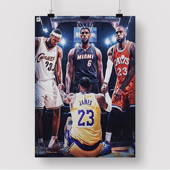 Pastele Lebron James NBA Custom Silk Poster Awesome Personalized Print Wall Decor 20 x 13 Inch 24 x 36 Inch Wall Hanging Art Home Decoration Posters