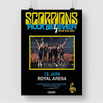 Pastele Scorpions Rock Believer World Tour 2023 Custom Silk Poster Awesome Personalized Print Wall Decor 20 x 13 Inch 24 x 36 Inch Wall Hanging Art Home Decoration Posters