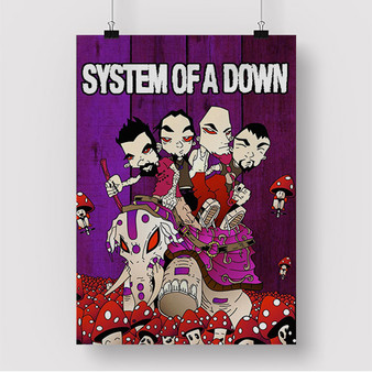 Pastele System of a Down Mushroom Custom Silk Poster Awesome Personalized Print Wall Decor 20 x 13 Inch 24 x 36 Inch Wall Hanging Art Home Decoration Posters