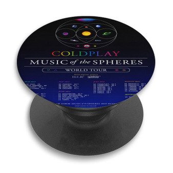 Pastele Coldplay Music of The Spheres Tour 2022 Custom PopSockets Awesome Personalized Phone Grip Holder Pop Up Stand Out Mount Grip Standing Pods Apple iPhone Samsung Google Asus Sony Phone Accessories
