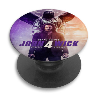 Pastele John Wick 4 Custom PopSockets Awesome Personalized Phone Grip Holder Pop Up Stand Out Mount Grip Standing Pods Apple iPhone Samsung Google Asus Sony Phone Accessories