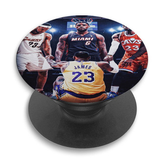 Pastele Lebron James NBA Custom PopSockets Awesome Personalized Phone Grip Holder Pop Up Stand Out Mount Grip Standing Pods Apple iPhone Samsung Google Asus Sony Phone Accessories