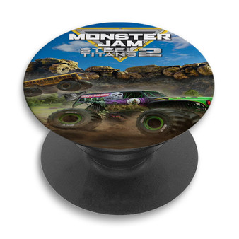 Pastele Monster Jam Steel Titans 2 Custom PopSockets Awesome Personalized Phone Grip Holder Pop Up Stand Out Mount Grip Standing Pods Apple iPhone Samsung Google Asus Sony Phone Accessories