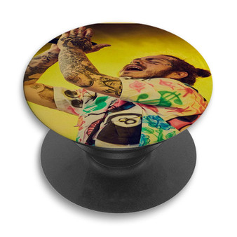 Pastele Post Malone Concert Custom PopSockets Awesome Personalized Phone Grip Holder Pop Up Stand Out Mount Grip Standing Pods Apple iPhone Samsung Google Asus Sony Phone Accessories