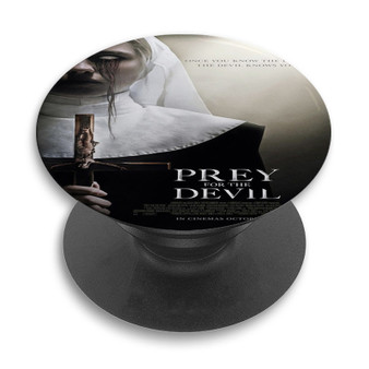 Pastele Prey For The Devil Custom PopSockets Awesome Personalized Phone Grip Holder Pop Up Stand Out Mount Grip Standing Pods Apple iPhone Samsung Google Asus Sony Phone Accessories