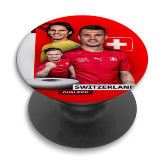 Pastele Switzerland World Cup 2022 Custom PopSockets Awesome Personalized Phone Grip Holder Pop Up Stand Out Mount Grip Standing Pods Apple iPhone Samsung Google Asus Sony Phone Accessories