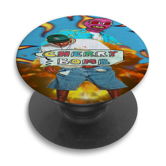 Pastele Tyler The Creator Cherry Bomb Custom PopSockets Awesome Personalized Phone Grip Holder Pop Up Stand Out Mount Grip Standing Pods Apple iPhone Samsung Google Asus Sony Phone Accessories